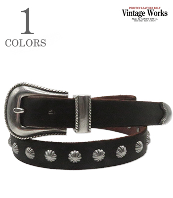 Vintage Works ヴィンテージワークス CHASIN|厚銀メッキ真鍮バックル|7