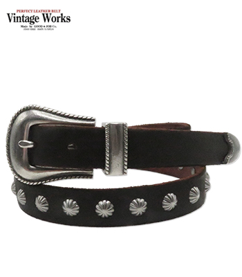 Vintage Works ヴィンテージワークス CHASIN|厚銀メッキ真鍮バックル|7