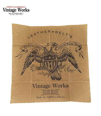 ヴィンテージワークス DH5745 ベルト 茶芯 VINTAGE WORKS レザーベルト DH5745 ブラック 男女フリー 新