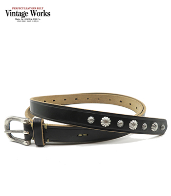 Vintage Works ヴィンテージワークス 艶消し真鍮バックル|17ホール