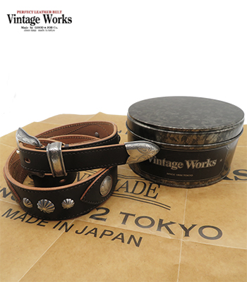 Vintage Works ヴィンテージワークス DH5746 Black JB DH5746 HAND MADE LEATHER BELT | VINTAGE WORKS(ヴィンテージワークス