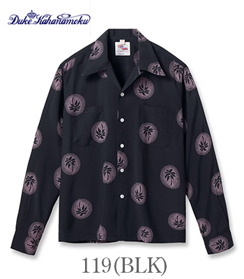 DUKE KAHANAMOKU アロハシャツSサイズ DUKE KAHANAMOKU SUN SURF サンサーフLONG SLEEVE RAYON ALOHA SHIRT