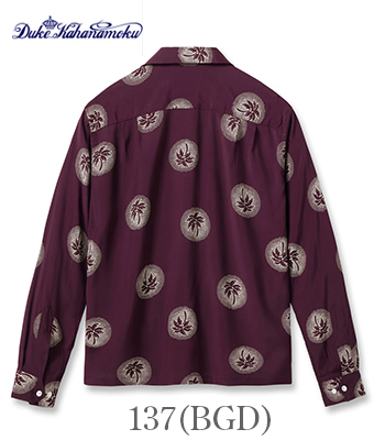 DUKE KAHANAMOKU SUN SURF サンサーフLONG SLEEVE RAYON ALOHA SHIRT