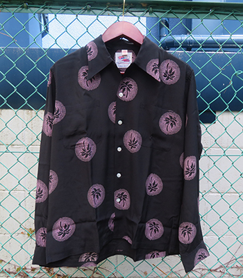 DUKE KAHANAMOKU SUN SURF サンサーフLONG SLEEVE RAYON ALOHA SHIRT