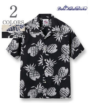 DUKE KAHANAMOKU コットン アロハシャツ パイナップル DUKE KAHANAMOKU - ALOHA SHIRT / “DUKE'S PINEAPPLE