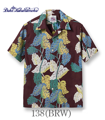 DUKE KAHANAMOKU デュークカハナモク 半袖|COTTON LINEN OPEN SHIRT