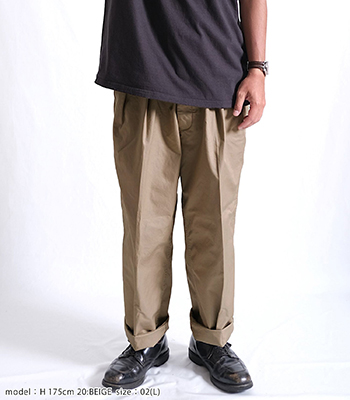 GYPSY＆SONS ジプシーアンドサンズ VENTLE|フレンチチノトラウザース