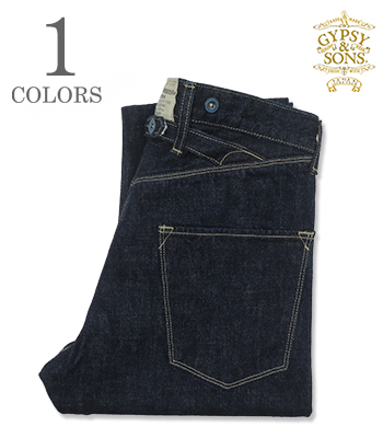 GYPSY＆SONS ジプシーアンドサンズ 13.5oz.デニム|メンフィス綿