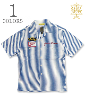 美品 Bluco Work Garment ストライプ ヒッコリー 半袖シャツ ヒッコリーシャツ 半袖 クラフトスタンダードブティック CRAFT