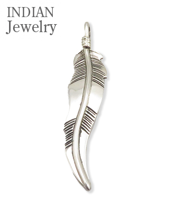 INDIAN JEWELRY ナバホ族|フェザー|ペンダントトップ『Navajo
