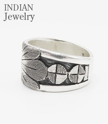 HOPI族　シルバーリング　ホピ族　22号　STERLING インディアンジュエリー ホピ HOPI リング