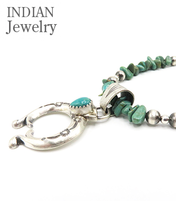 INDIAN JEWELRY ナバホ族|ナジャ|ロイストンターコイズ|ネックレス  