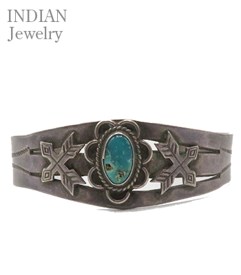 シ*ー様 40s〜50s VINTAGE NAVAJO ターコイズ バングル ナ INDIAN JEWELRY OLD NAVAJO |1940's|ターコイズ|バングル『Old Navajo