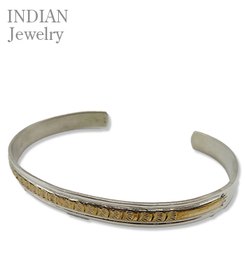 INDIAN JEWELRY ナバホ族|スタンプワーク|バングル『Navajo Stamped