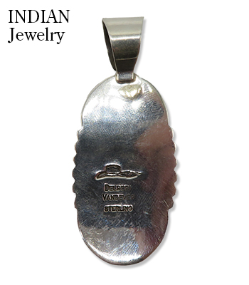 NAVAJO COIN SILVER スタンプワーク サンダーバード ペンダント NAVAJO COIN SILVER スタンプワーク サンダーバード ペンダント