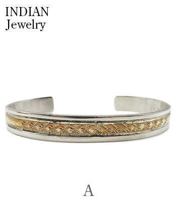 INDIAN JEWELRY ナバホ族|スタンプワーク|バングル『Navajo Stamped