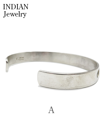INDIAN JEWELRY ナバホ族|スタンプワーク|バングル『Navajo Stamped
