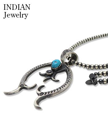 INDIAN JEWELRY ナバホ族|ナジャ|ナバホパール|ネックレス|60cm