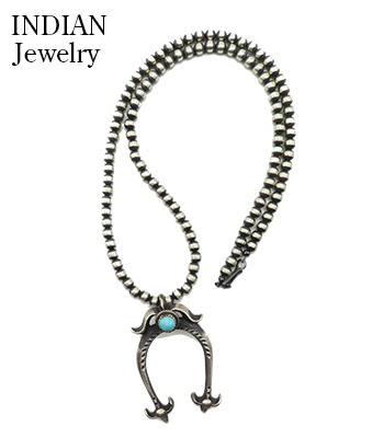 INDIAN JEWELRY ナバホ族|ナジャ|ナバホパール|ネックレス|55cm
