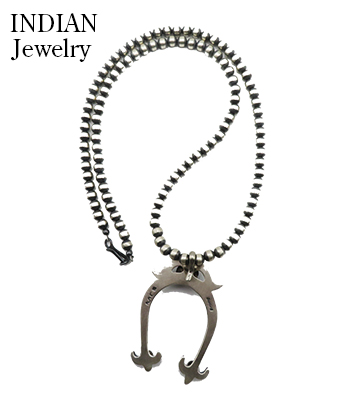 Linda・Marble ナバホ族 ナジャネックレス リンダマーブル INDIAN JEWELRY ナバホ族|ナジャ|ナバホパール|ネックレス|55cm