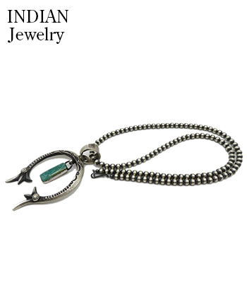 INDIAN JEWELRY ナバホ族|ナジャ|ナバホパール|ネックレス|60cm
