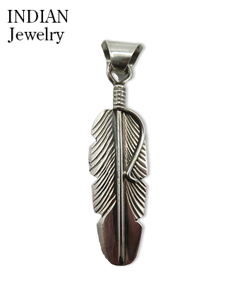 INDIAN JEWELRY ナバホ族|フェザー|ペンダントトップ『Navajo Feather
