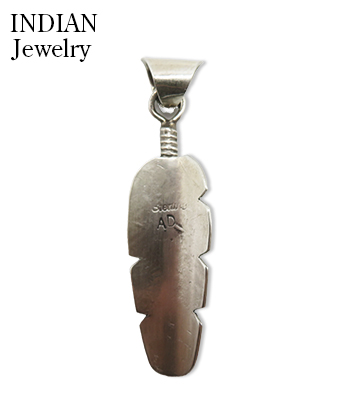 INDIAN JEWELRY ナバホ族|フェザー|ペンダントトップ『Navajo Feather