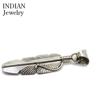 INDIAN JEWELRY ナバホ族|フェザー|ペンダントトップ『Navajo Feather