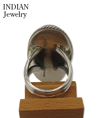 INDIAN JEWELRY ナバホ族|ロープベゼル|リング『Navajo Silver Kingman