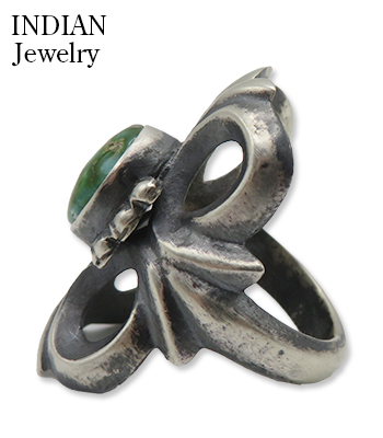 INDIAN JEWELRY ナバホ族|サンドキャスト|リング『Navajo Sand Cast