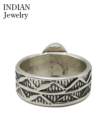 INDIAN JEWELRY ナバホ族|スタンプワーク|リング『Navajo Stampede