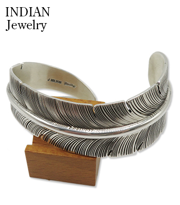 NAVAJO バングル　12KG.F INDIAN JEWELRY ナナバホ族|フェザー|バングル『Navajo Twist Feather