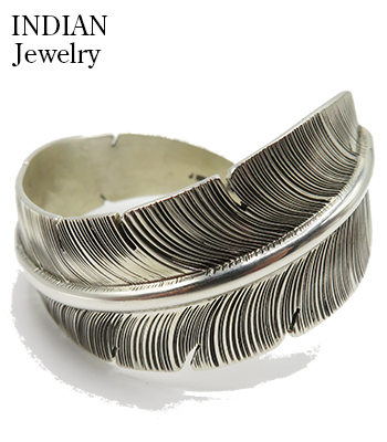 B.WEBB NAVAJO / bangle ナバホ バングル INDIAN JEWELRY ナナバホ族|フェザー|バングル『Navajo Twist Feather