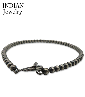 INDIAN JEWELRY ナバホ族|ハンドメイド|シルバービーズ|ブレスレット