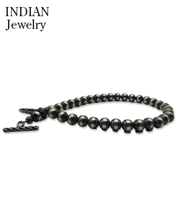 INDIAN JEWELRY ナバホ族|ハンドメイド|シルバービーズ|ブレスレット