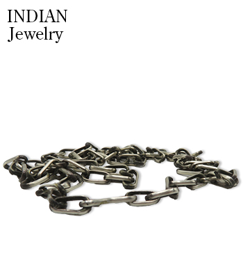 INDIAN JEWELRY ナバホ族|ハンドメイド|シルバーチェーン|60cm『Navajo