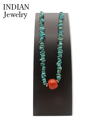 INDIAN JEWELRY サントドミンゴ族|ヒシビーズ|コーラル|ターコイズ