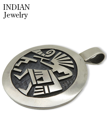 INDIAN JEWELRY ホピ族|オーバーレイ|シルバー|ヘッド『Hopi Overlay