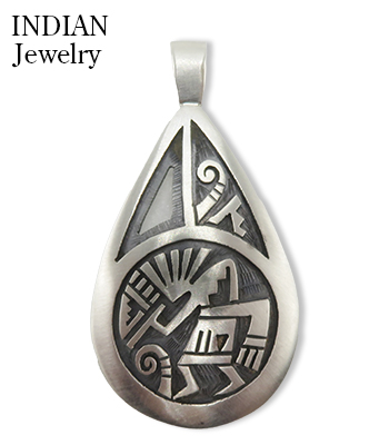 INDIAN JEWELRY ホピ族|オーバーレイ|カットアウト|シルバー|ヘッド