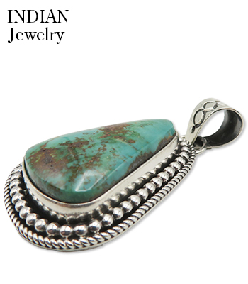 INDIAN JEWELRY ナバホ族|ドットベゼル|ペンダントトップ『Navajo