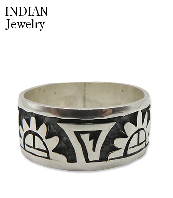 INDIAN JEWELRY ホピ族|オーバーレイ|シルバー|リング『Hopi Overlay