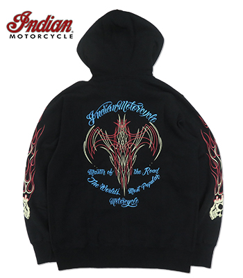 INDIAN MOTORCYCLE インディアン 裏起毛|ピンストライプ|W ZIP|ジップ