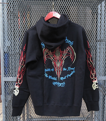 INDIAN MOTORCYCLE インディアン 裏起毛|ピンストライプ|W ZIP