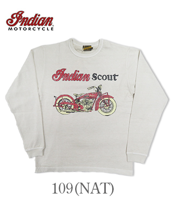 INDIAN MOTORCYCLE インディアン 長袖|Made in USA|ピグメント