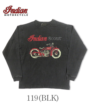 INDIAN MOTORCYCLE インディアン 長袖|Made in USA|ピグメント