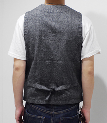 JAPAN BLUE JEANS 日本製 アーバンコットンワークベスト撚り杢XL JAPAN BLUE JEANS（ジャパンブルージーンズ） メンズ 12oz ツイード