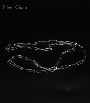 Silver Chain シルバーチェーン|ネックレスチェーン|50cm|小豆|あずき