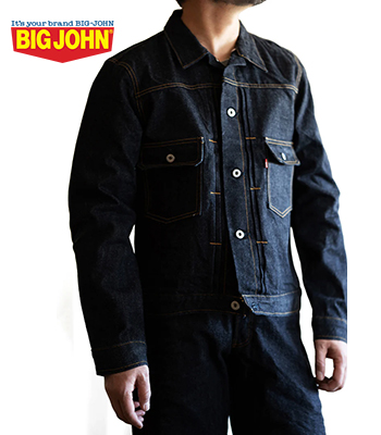 Big Gジャン BIG JOHN ビッグジョン 17oz.|USA COTTON|1st Type|デニム