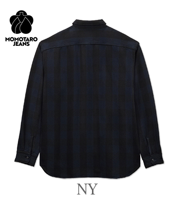 MOMOTARO JEANS 桃太郎ジーンズ 長袖|先染め|ブロックチェック