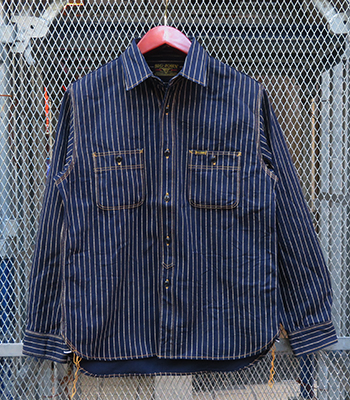 BIG JOHN ビッグジョン 長袖|ウォバッシュストライプ|ワークシャツ